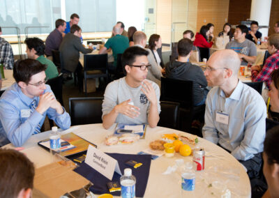 Students chat with David Klein of Commonbond at the Entrepalooza 2013: Accelerate You.