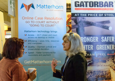 Participants chat during the 2016 Michigan Growth Capital Symposium.