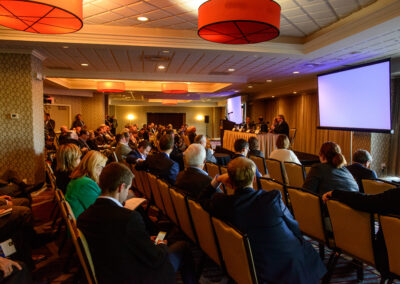 Attendees listen to a panel during the 2016 Michigan Growth Capital Symposium.